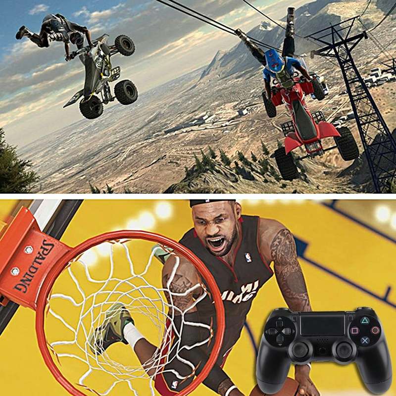 For PS4 Computer Tablet Notebook Laptop PC Wired USB Game Controller Gamepad, Cable Length: 1.2M(...