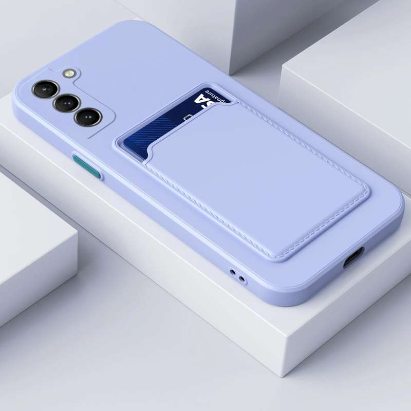 For Samsung Galaxy A34 5G Skin Feel Card TPU Contrast Color Button Phone Case(Purple)