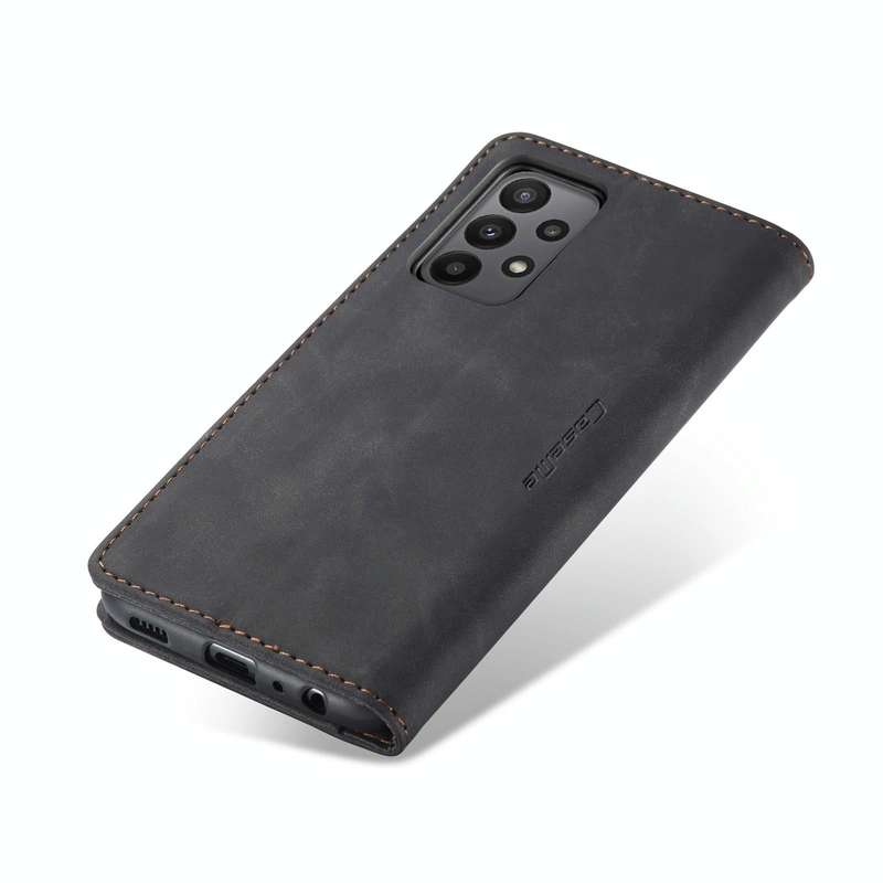For Samsung Galaxy A23 CaseMe 013 Multifunctional Horizontal Flip Leather Phone Case(Black)