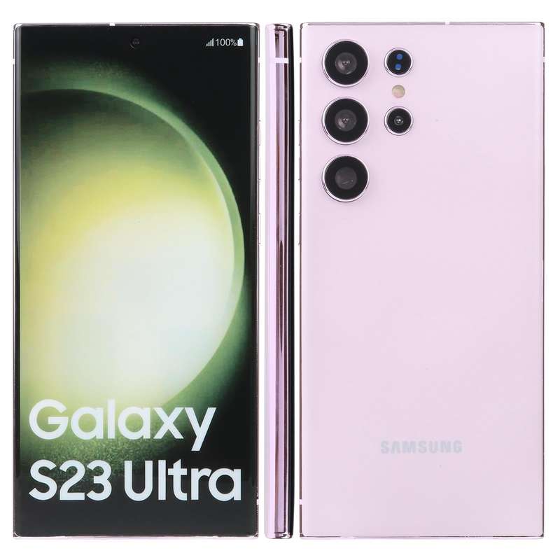For Samsung Galaxy S23 Ultra 5G Color Screen Non-Working Fake Dummy Display Model(Lavender Purple)