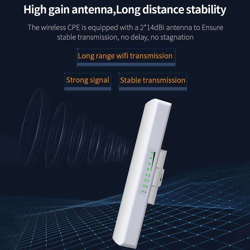 COMFAST CF-E312A Qualcomm AR9344 5.8GHz 300Mbps/s Outdoor ABS Wireless Network Bridge with POE Ad...