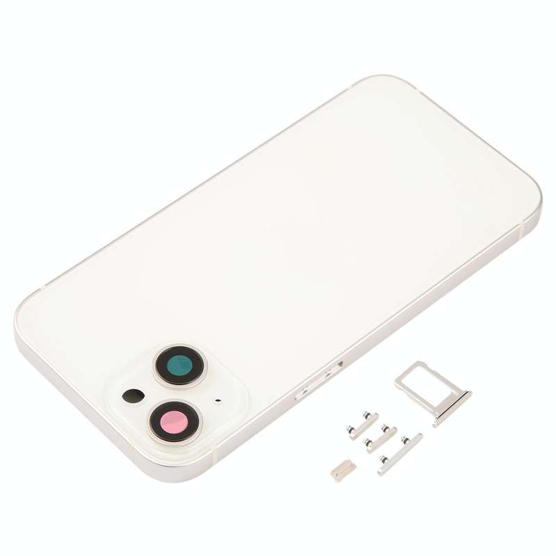For iPhone 14 Battery Back Cover with Middle Frame / Side Keys(Gold)