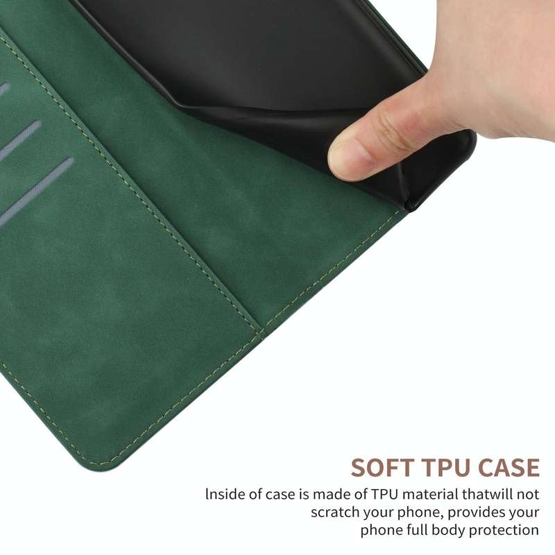 For vivo V27E 4G Global Stitching Embossed Leather Phone Case(Green)