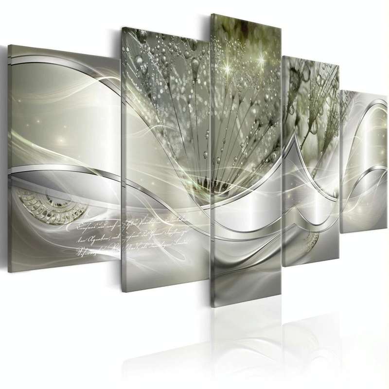 Sofa Background Wall Decorative Painting Hanging Paintings Frameless, Size: 30x80cm(Green)