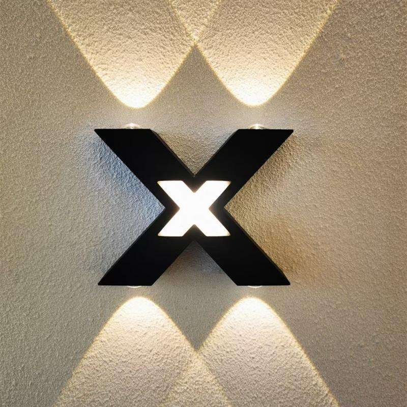 Bedroom Background Wall Lighting Outdoor Courtyard Waterproof Wall Lamp, Light color: Warm White(...