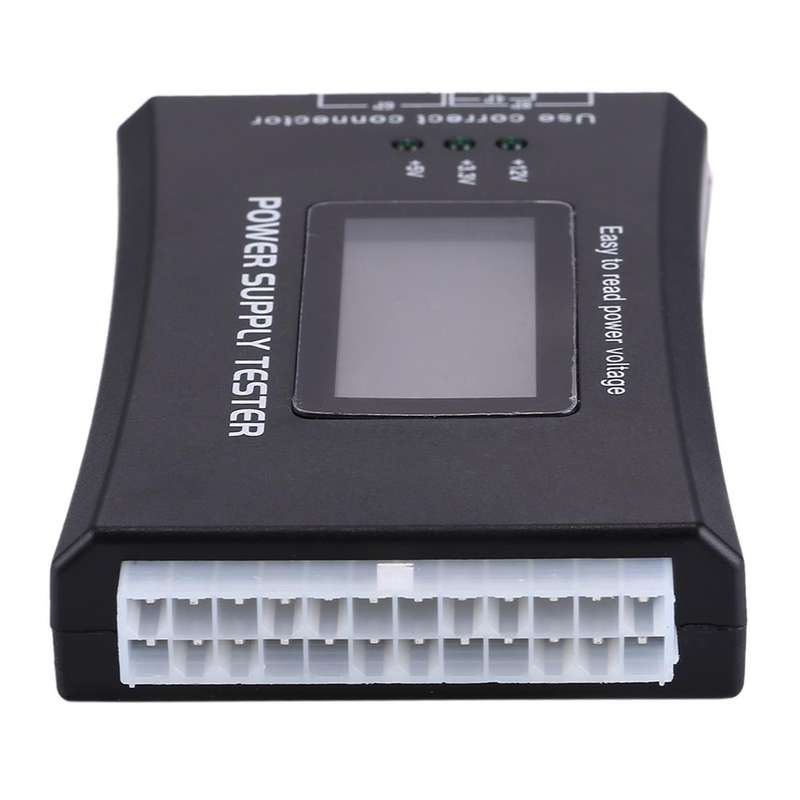 Digital LCD Display PC Computer 20/24 Pin Power Supply Tester Checker Power Measuring Diagnostic ...