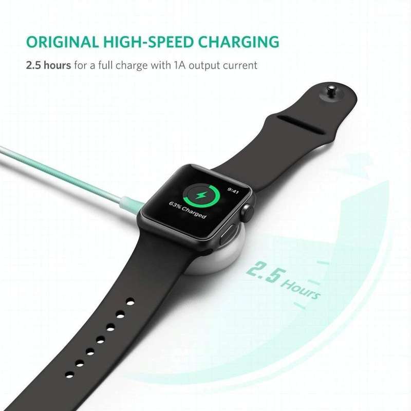 2m Type-C Universal Portable Magnetic Wireless Charger for Apple Watch Ultra & Ultra 2 & Series 9...