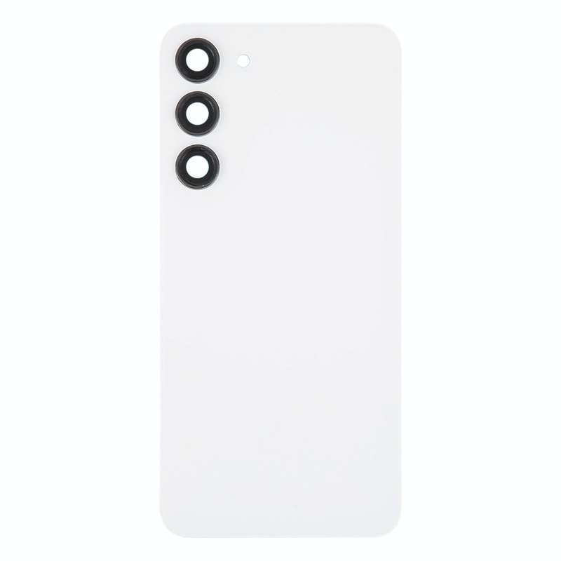 For Samsung Galaxy S23+ SM-S916B OEM Glass Battery Back Cover with Camera Lens Cover(White)