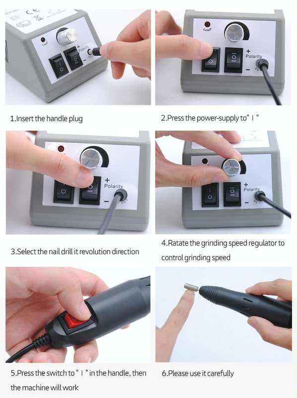 Professional Electric Nail Drill Manicure Machine Pedicure Nail Art Equipment Electronic Nail Fil...