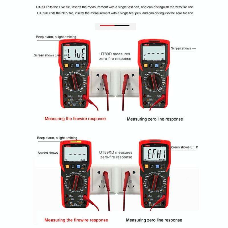 UNI-T UT89X Digital High-Precision Multimeter Digital Display Multi-Meter