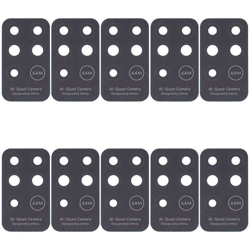 For Infinix Note 8 X692 10pcs Back Camera Lens