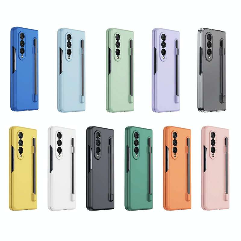 For Samsung Galaxy Z Fold4 5G Integrated Skin Feel PC Phone Case with Pen / Pen Box(Black)