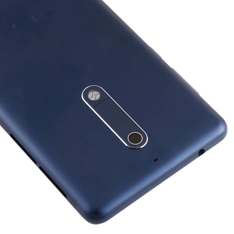 Battery Back Cover with Camera Lens & Side Keys for Nokia 5(Blue)