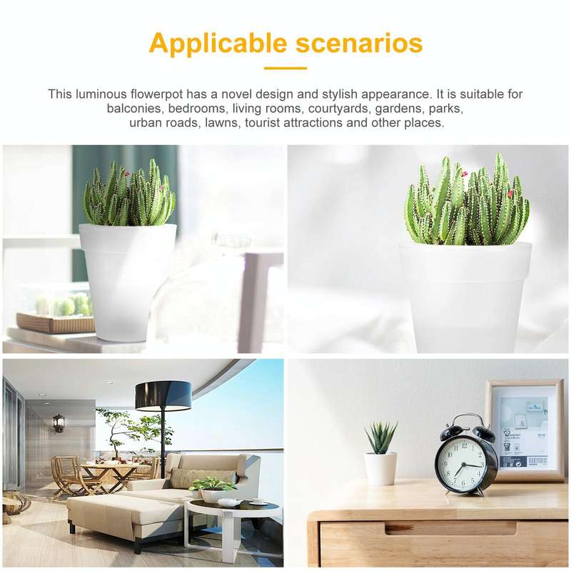 LED Solar Flower Pot Light Garden Light Luminous Flower Pot Light Lawn Light Christmas Decoration...