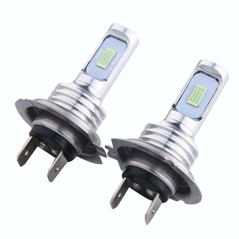 2 PCS H7 72W 1000LM 6000-6500K Super Bright White Light Car Fog LED Bulbs, DC 12-24V (Ice Blue Li...