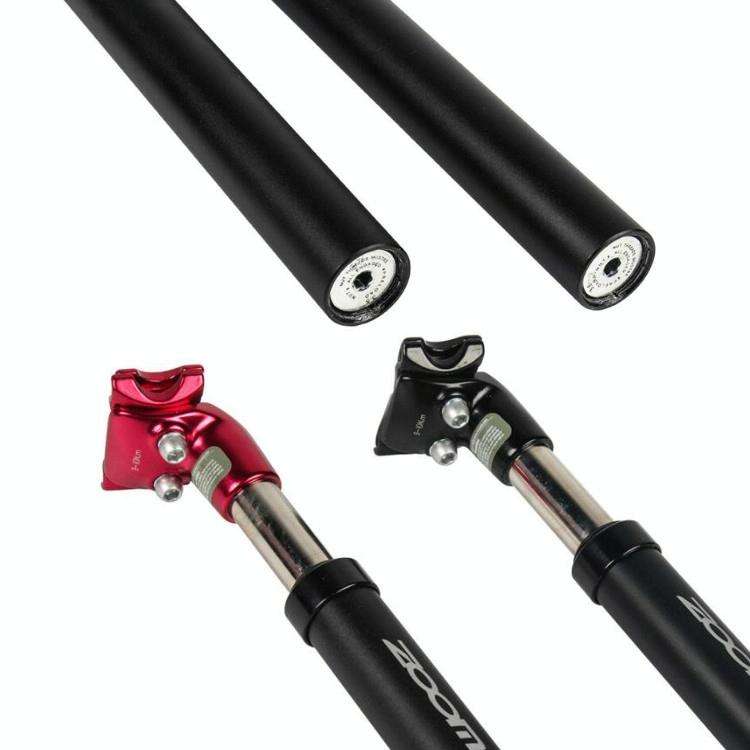 ZOOM Suspension Seat Tube Mountain Bike Bicycle Hydraulic Seatpost, Caliber:27.2mm(Silver)