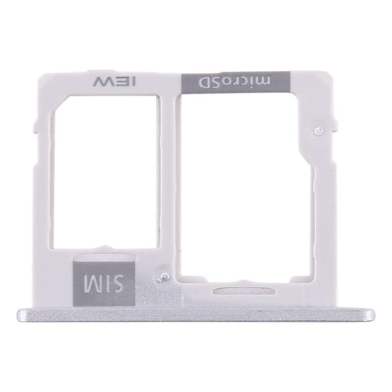For Samsung Galaxy Tab A 10.1 (2019) / SM-T515 SIM Card Tray + Micro SD Card Tray (Silver)