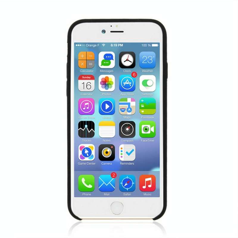 For iPhone SE 2020 & 8 & 7 Pure Color Liquid Silicone + PC Shockproof Defender Case(Black)