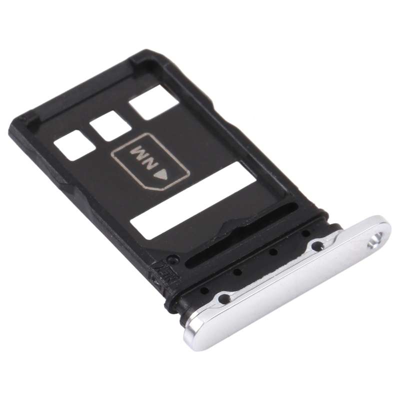 SIM Card Tray + NM Card Tray for Huawei P40 Pro (Silver)