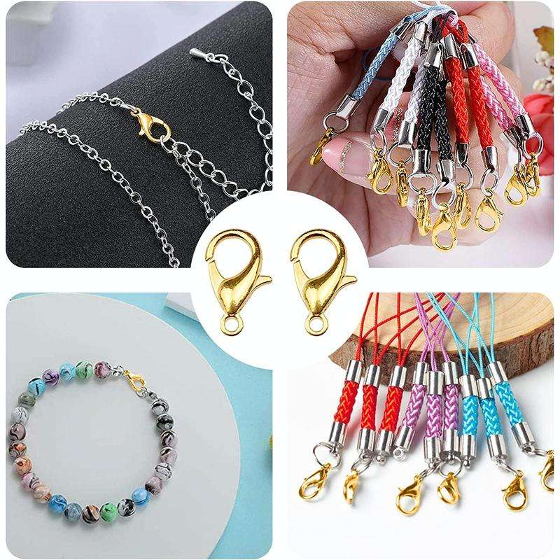 1000 PCS 12mm DIY Jewelry Accessories High-quality Alloy Lobster Claw(Silver)