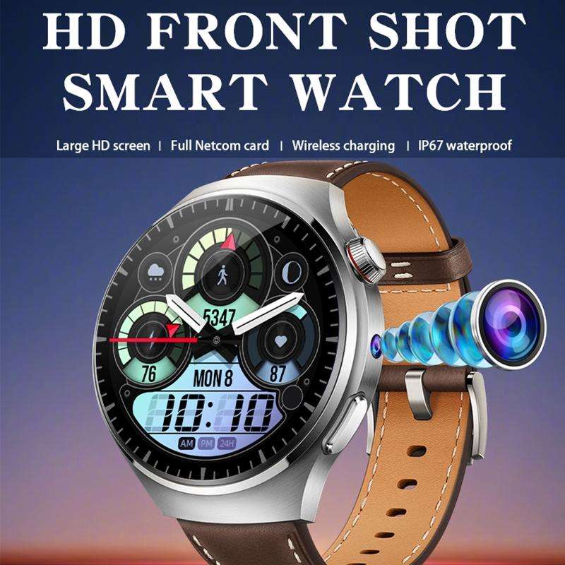 1.53 inch Front Camera Smart Watch Support AI Voice / SIM Card, Specification:2GB+32GB(Silver)