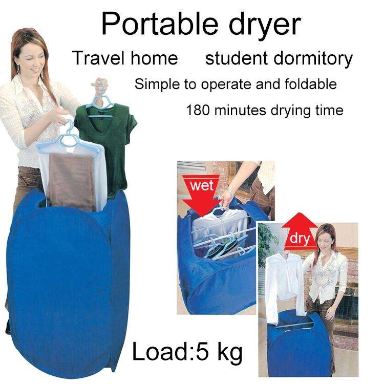 Foldable Free Installation Portable Household Mini Clothes Dryer(Blue)