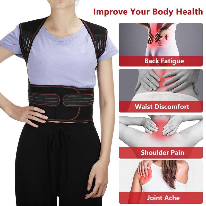 HailiCare Larger Version Household Neck Back Waist Protector Waistcoat Warm Vest Protective Gear ...