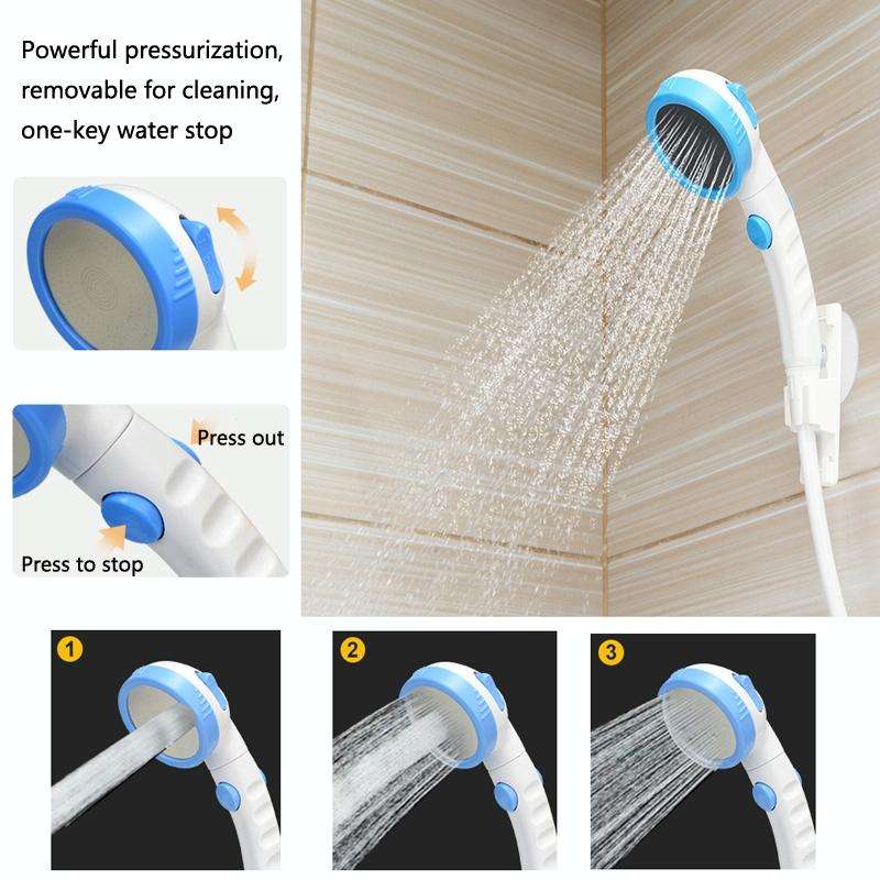 LLT-ES01 Electric Pet Shower Outdoor Camping Bath Device, Style: Standard (Orange White)