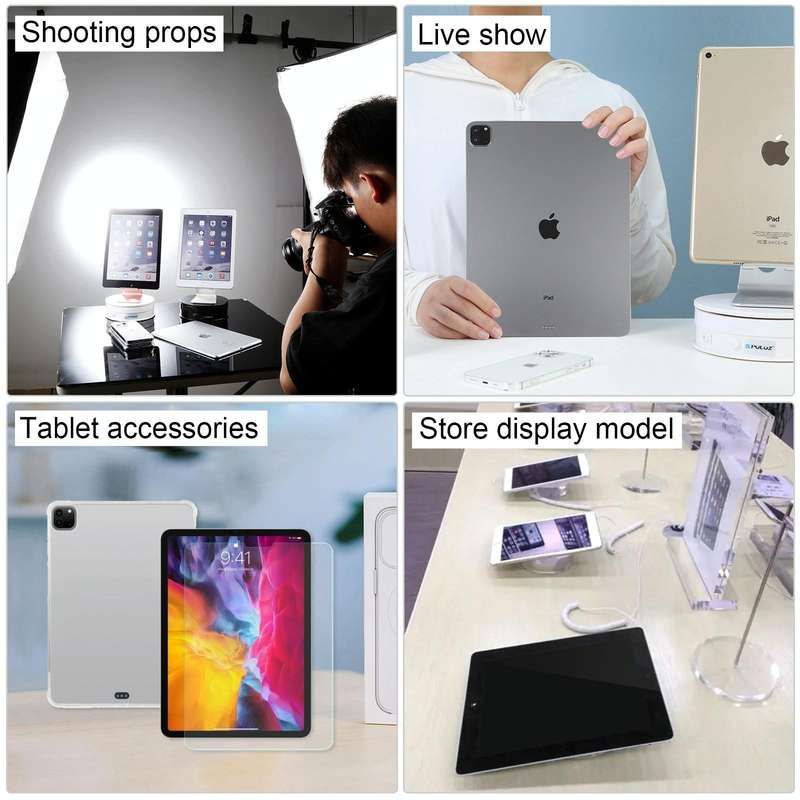 For iPad Pro 12.9 2022 Color Screen Non-Working Fake Dummy Display Model (Silver)