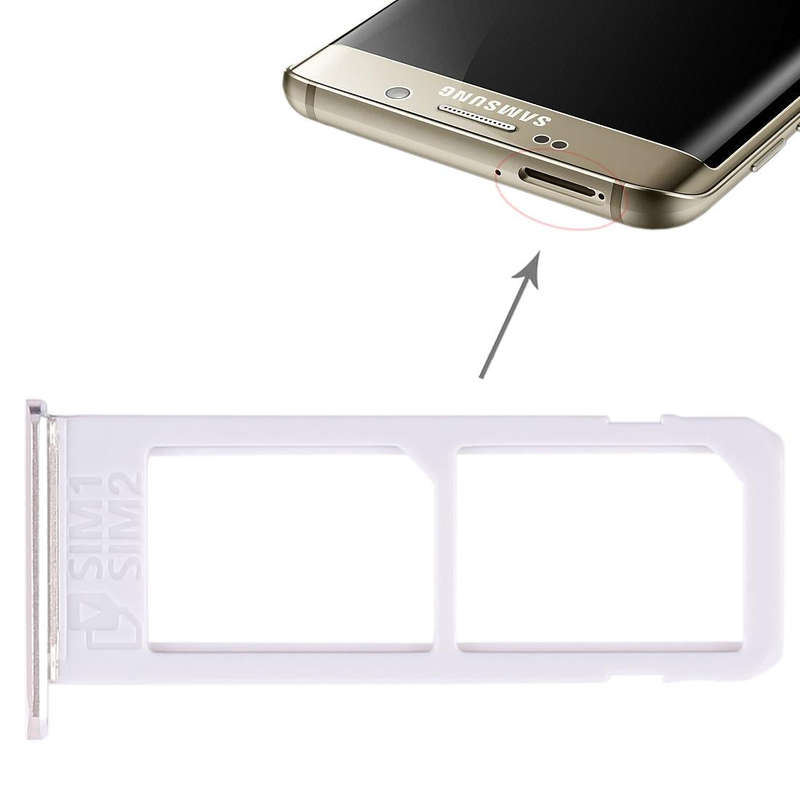 For Galaxy S6 Edge plus / S6 Edge+ 2 SIM Card Tray (Gold)