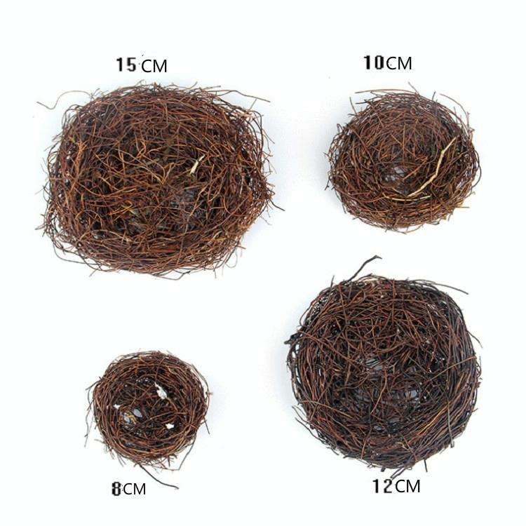 Rattan Nest Bird Bird Crafts Chicken Nest DIY Handmade Bird Nest Scene Props