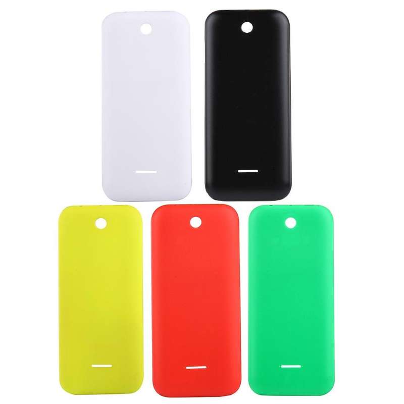 Solid Color Plastic Battery Back Cover for Nokia 225 (White)