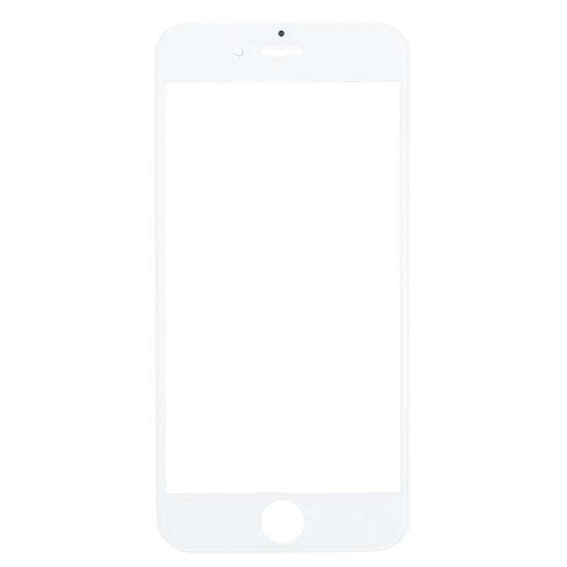 Front Screen Outer Glass Lens with Front LCD Screen Bezel Frame for iPhone 7 (White)