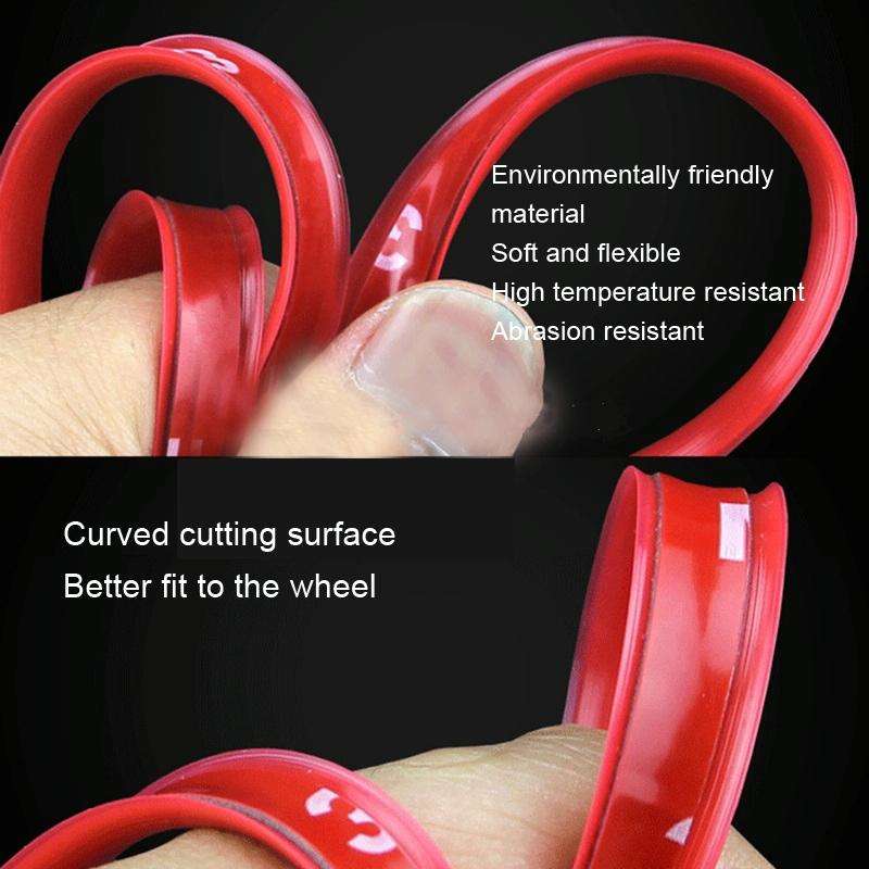 8m/roll Car Wheel General Sticker Modified Protection Sticker Anti-collision Strip(Red)