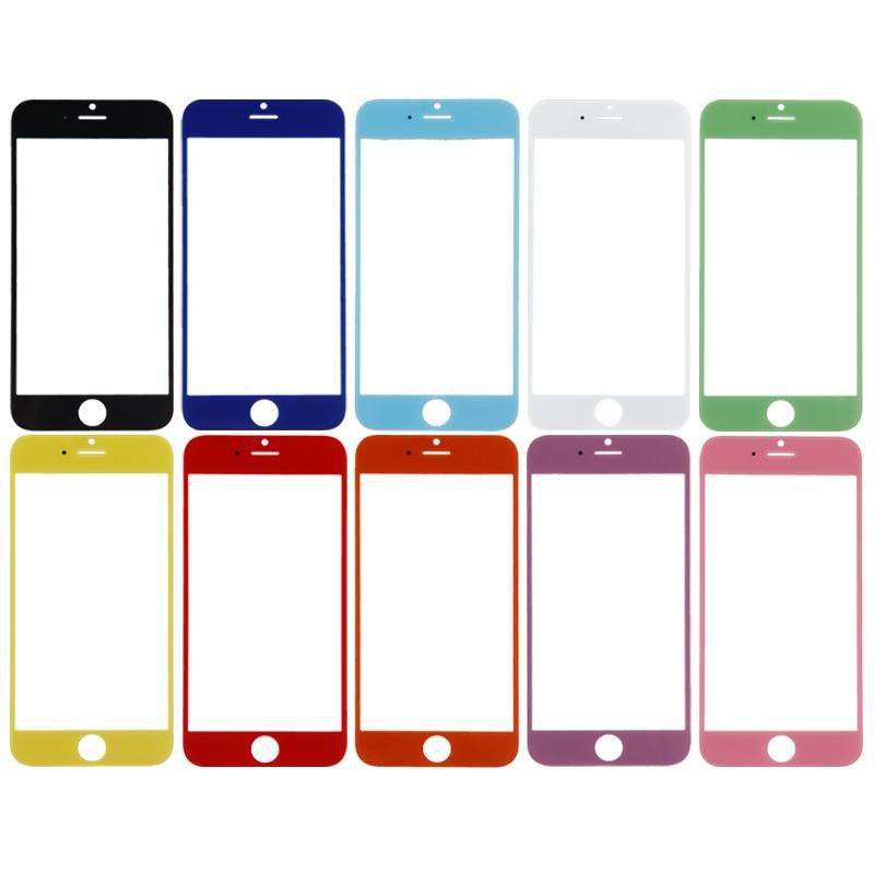 Front Screen Outer Glass Lens for iPhone 6(Black)