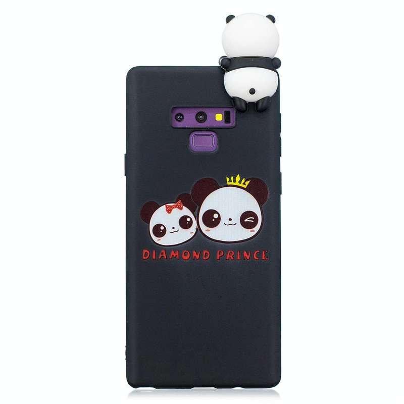 For Galaxy Note 9 Shockproof Cartoon TPU Protective Case(Two Pandas)