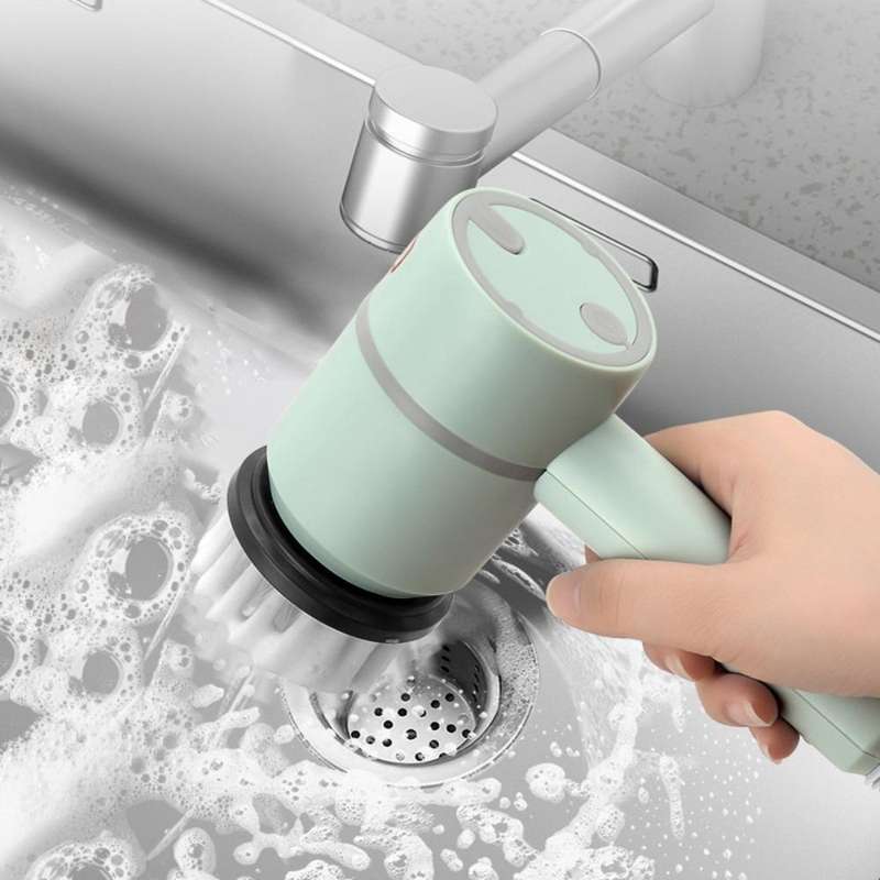 Wireless Electric Cleaning Brush USB Rechargeable Kitchen Bathtub Tile Cleaning Brushes Green 120...