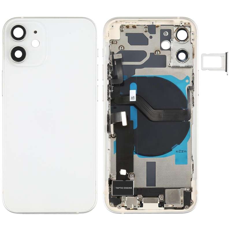 Battery Back Cover Assembly (with Side Keys & Speaker Ringer Buzzer & Motor & Camera Lens & Card ...