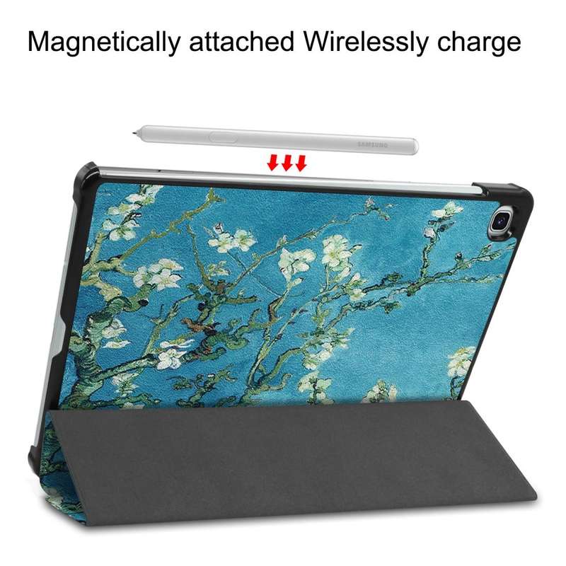 For Samsung Galaxy Tab S6 Lite P610 10.4 inch Colored Drawing Horizontal Flip Leather Case, with ...