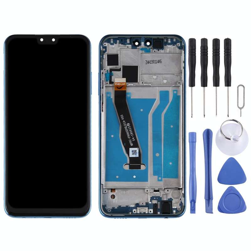 OEM LCD Screen for Huawei Y9 (2019) Digitizer Full Assembly with Frame(Blue)