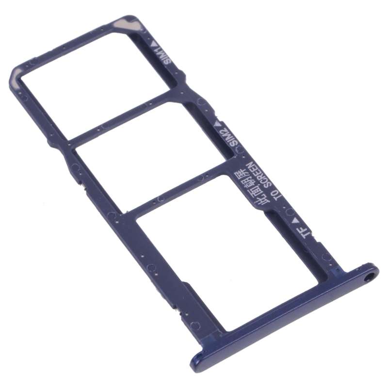 SIM Card Tray + SIM Card Tray + Micro SD Card Tray for Huawei Y5 lite (2018) (Blue)