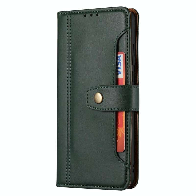 For Huawei P30 Lite Calf Texture Double Fold Clasp Horizontal Flip Leather Case with Photo Frame ...