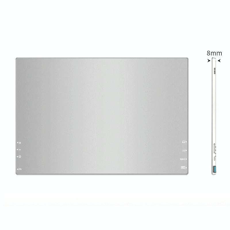 15.6 Inch Portable 1080P Display, Style:Battery Version