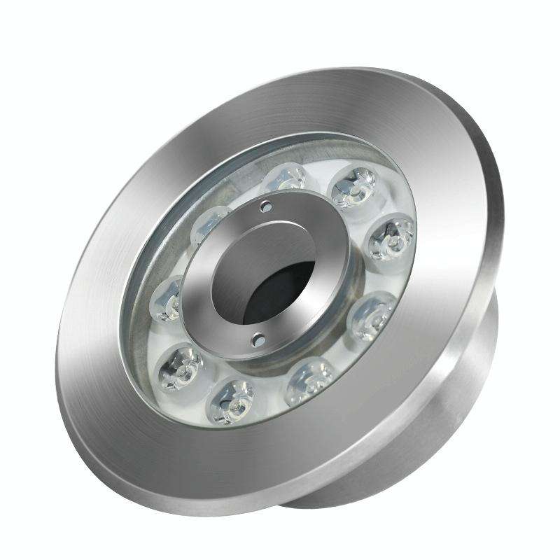 18W Landscape Ring LED Stainless Steel Underwater Fountain Light(Warm Light)