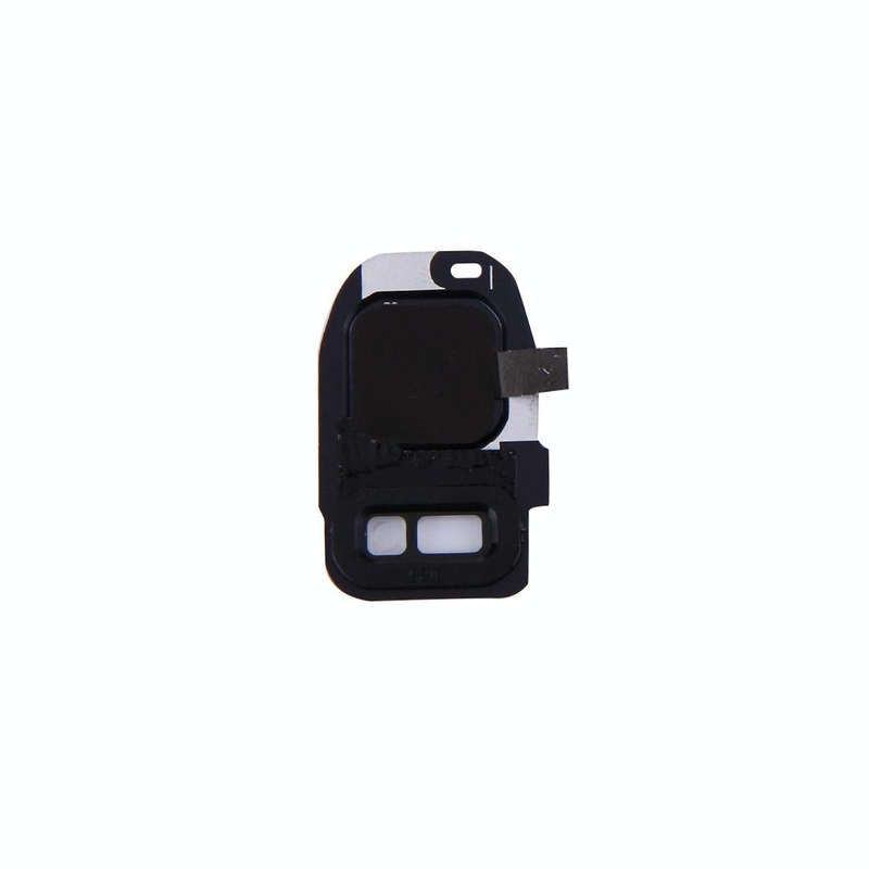 For Galaxy S7 / G930 10pcs Rear Camera Lens Cover + Flashlight Bracker (Black)