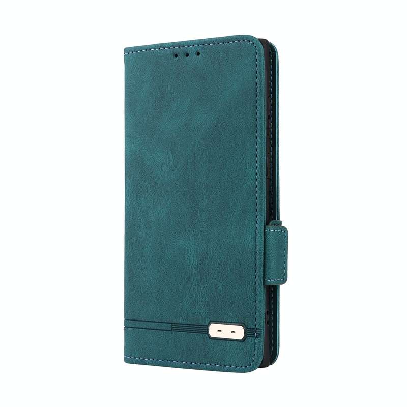 For Samsung Galaxy S22 Ultra 5G Magnetic Clasp Flip Leather Phone Case(Green)