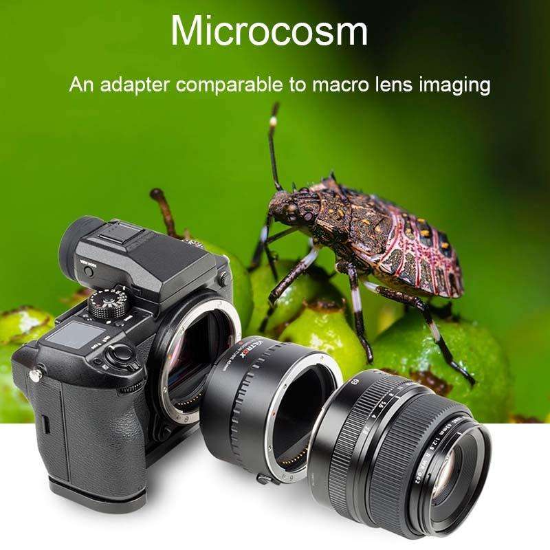For Fujifilm 50R/50S VILTROX DG-GFX45mm Camera Medium Format Macro Adapter