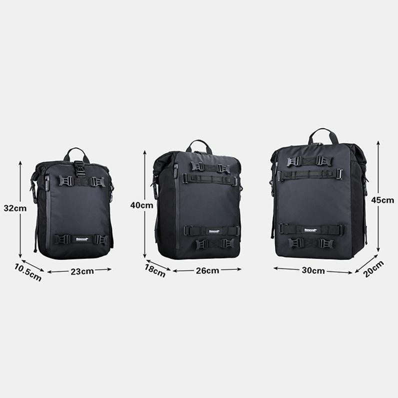 Rhinowalk Multi-Function Motorcycle Rear Seat Bag Combination Rear Shelf Pannier, Colour: Yellow 10L