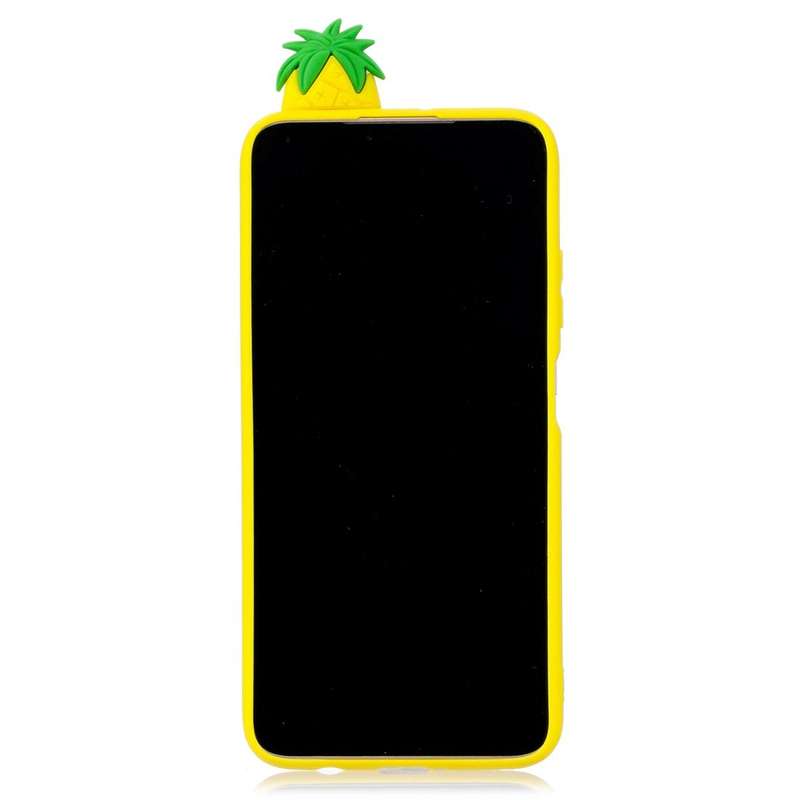 For Huawei P40 Lite Shockproof 3D Lying Cartoon TPU Protective Case(Pineapple)