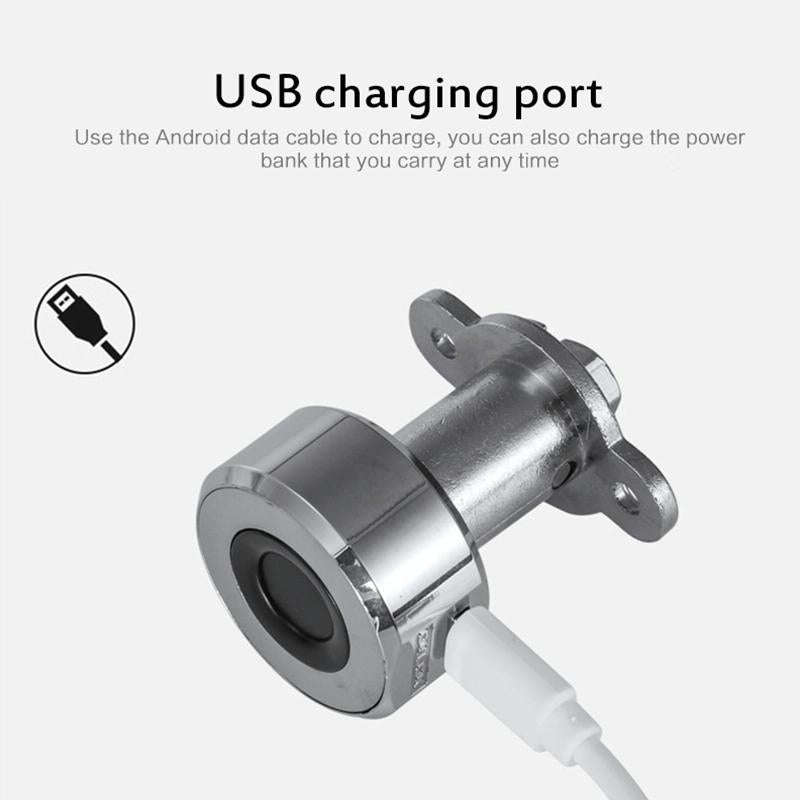 T23F Micro USB Charging Zinc Alloy Smart Triple Linkage Open Fingerprint Drawer Lock File Cabinet...